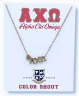 Heart Necklace- Alpha Chi Omega