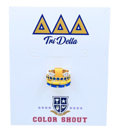 Set of 4 Stack Rings- Delta Delta Delta