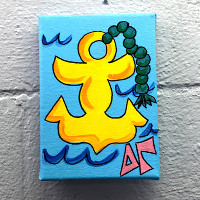 Mascot Painted Canvas - Delta Gamma