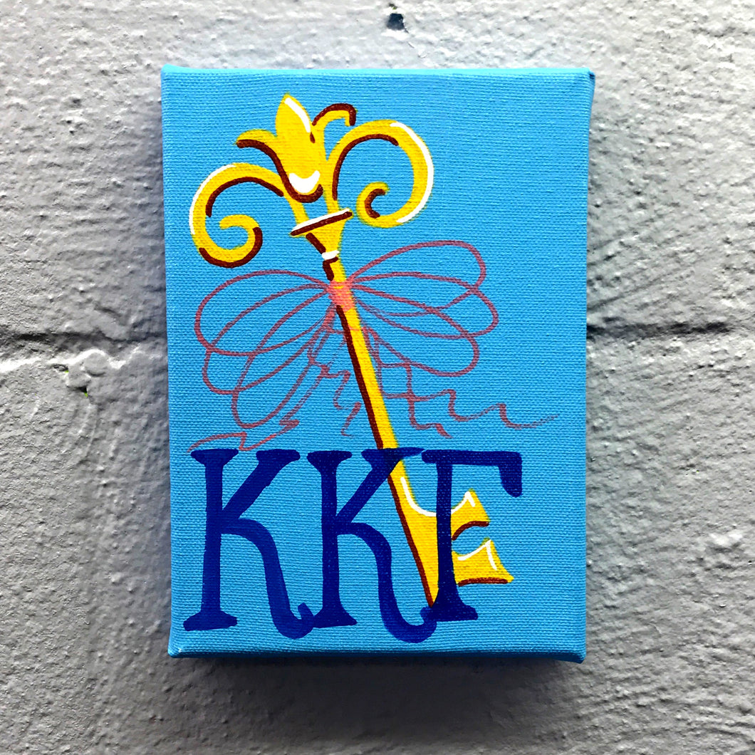 Mascot Painted Canvas - Kappa Kappa Gamma