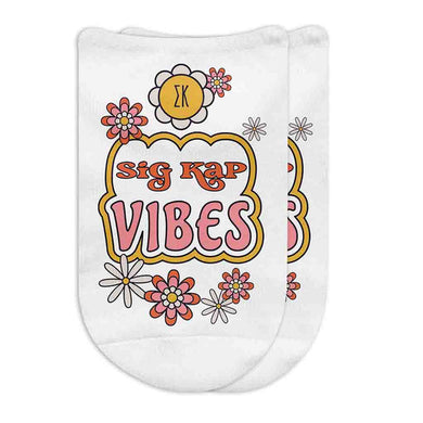 Vibes No Show Socks- Sigma Kappa