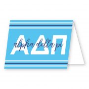 Scripty Foldover Notecards - Alpha Delta Pi