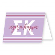 Scripty Foldover Notecards - Sigma Kappa