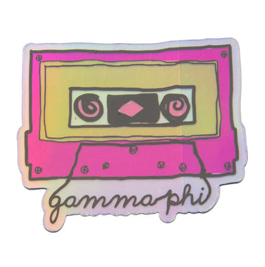 Holographic Cassette Decal- Gamma Phi Beta