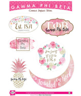 Watercolor Sticker Sheet - Gamma Phi Beta