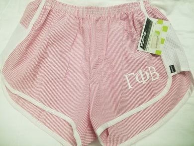 Striped Seersucker shorts - Gamma Phi Beta