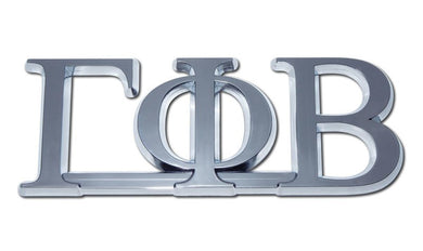 Chrome Auto Emblem - Gamma Phi Beta