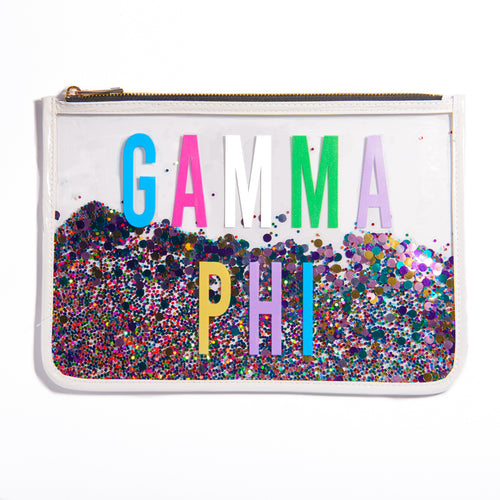 Confetti Cosmetic Bag - Gamma Phi Beta