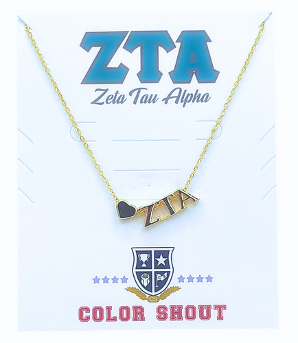 Heart Necklace- Zeta Tau Alpha
