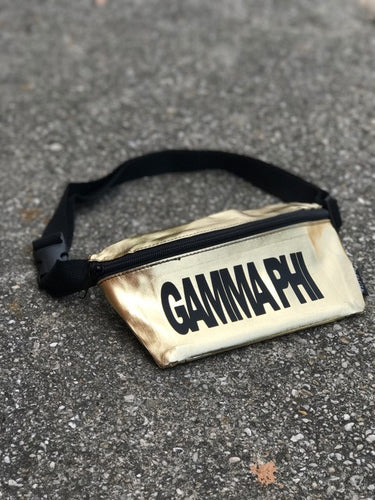 Gold Fanny Pack - Gamma Phi Beta