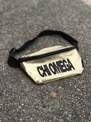 Gold Fanny Pack - Chi Omega