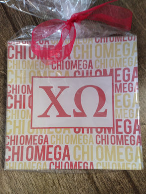 Decoupage Tray - Chi Omega