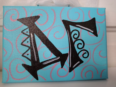 Letters Canvas - Delta Gamma