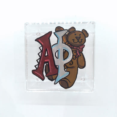 Square Acrylic Box - Alpha Phi