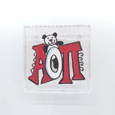 Square Acrylic Box - Alpha Omicron Pi