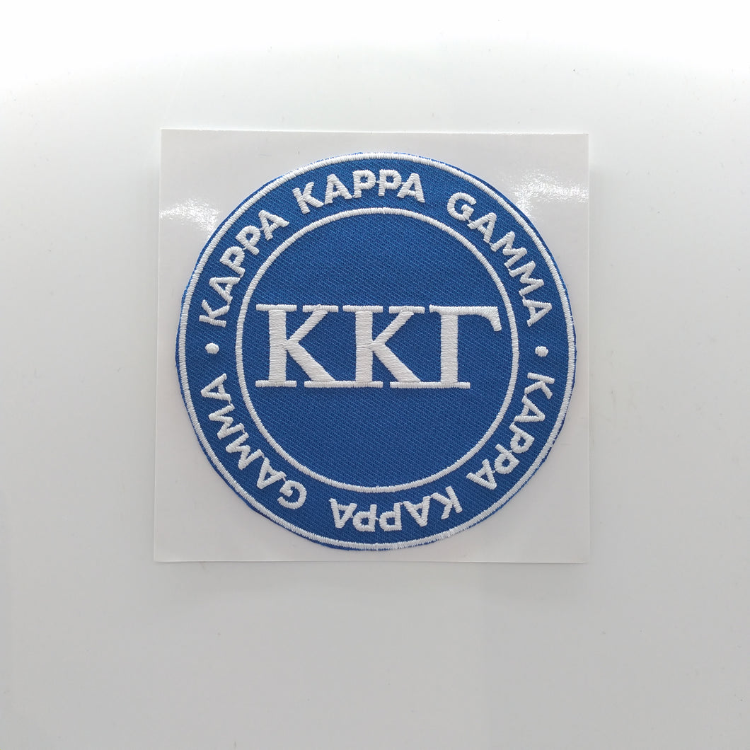 Embroidered Twill Patch - Kappa Kappa Gamma