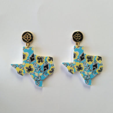 Texas Sorority Earrings- Kappa Alpha Theta