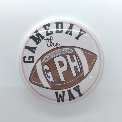 Gameday Football Button - Gamma Phi Beta