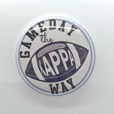 Gameday Football Button - Kappa Kappa Gamma