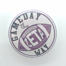 Gameday Football Button - Zeta Tau Alpha