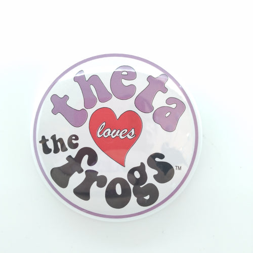 Retro Loves The Frogs Button - Kappa Alpha Theta
