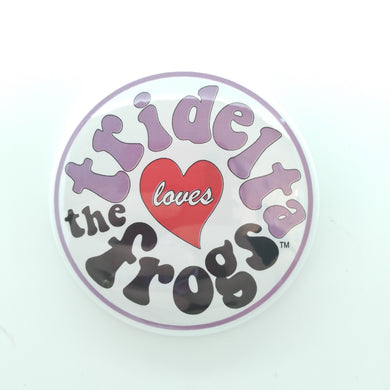 Retro Loves The Frogs Button - Delta Delta Delta