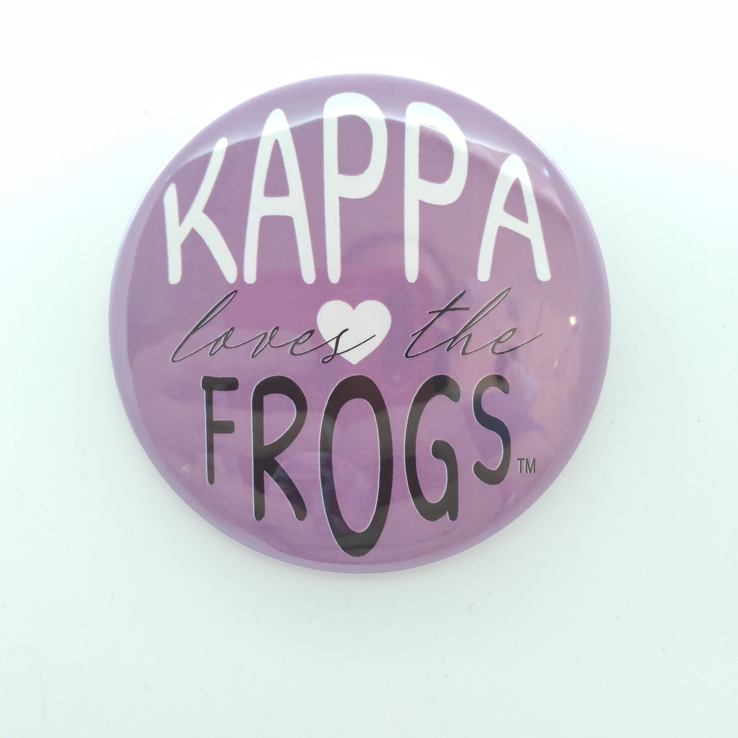Purple Loves The Frogs Button - Kappa Kappa Gamma