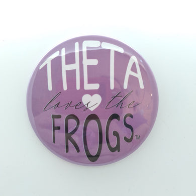 Purple Loves The Frogs Button - Kappa Alpha Theta