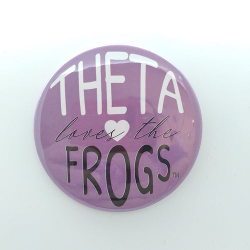 Purple Loves The Frogs Button - Kappa Alpha Theta