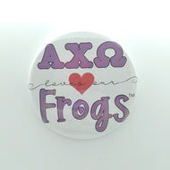 Loves Our Frogs Button - Alpha Chi Omega