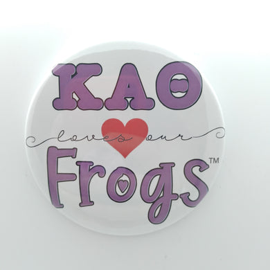 Loves Our Frogs Button - Kappa Alpha Theta