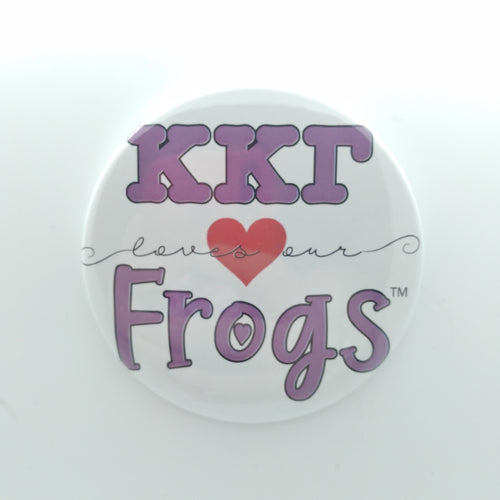 Loves Our Frogs Button - Kappa Kappa Gamma