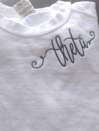 Mom Script monogram sweatshirt - Kappa Alpha Theta