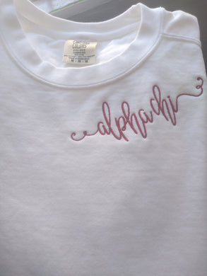 Script monogram sweatshirt - Alpha Chi Omega