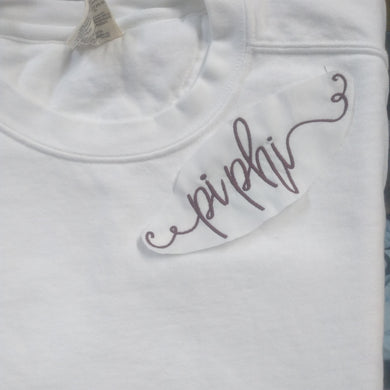 Script monogram sweatshirt - Pi Beta Phi