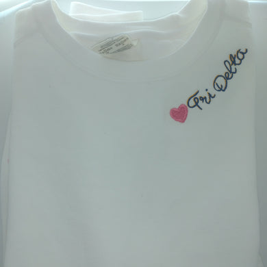 Double Script Sweatshirt - Delta Delta Delta