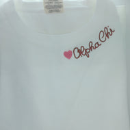 Double Script Sweatshirt - Alpha Chi Omega