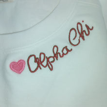 Double Script Sweatshirt - Alpha Chi Omega