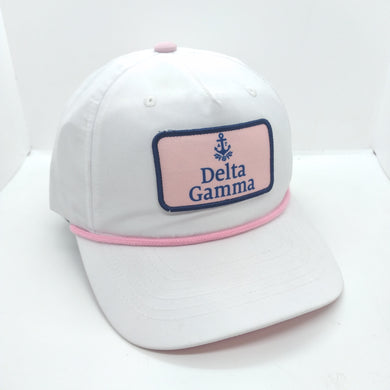 5-Panel Rope Cap- Delta Gamma