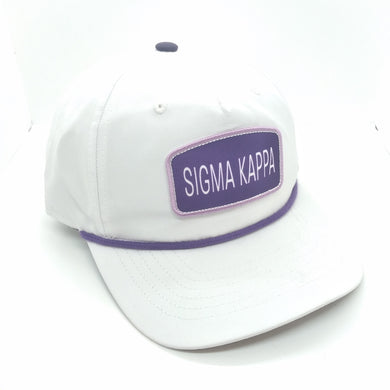 5-Panel Rope Cap- Sigma Kappa