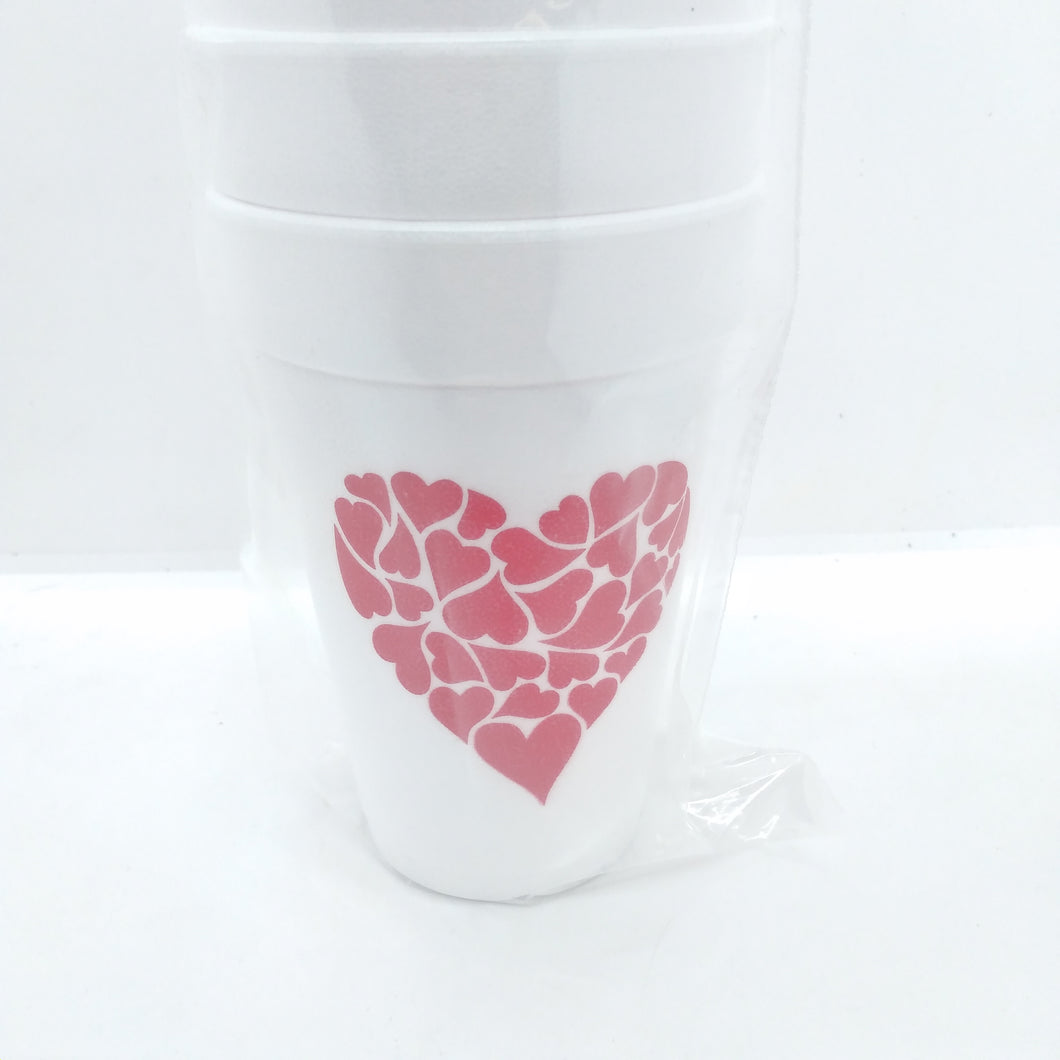 Heart of Hearts Styrofoam Cups