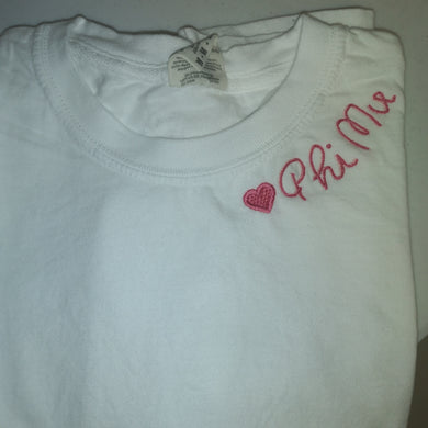 Double Script Tshirt- Phi Mu