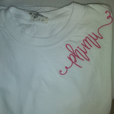 Script Monogram Tshirt- Phi Mu