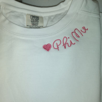 Double Script Sweatshirt - Phi Mu