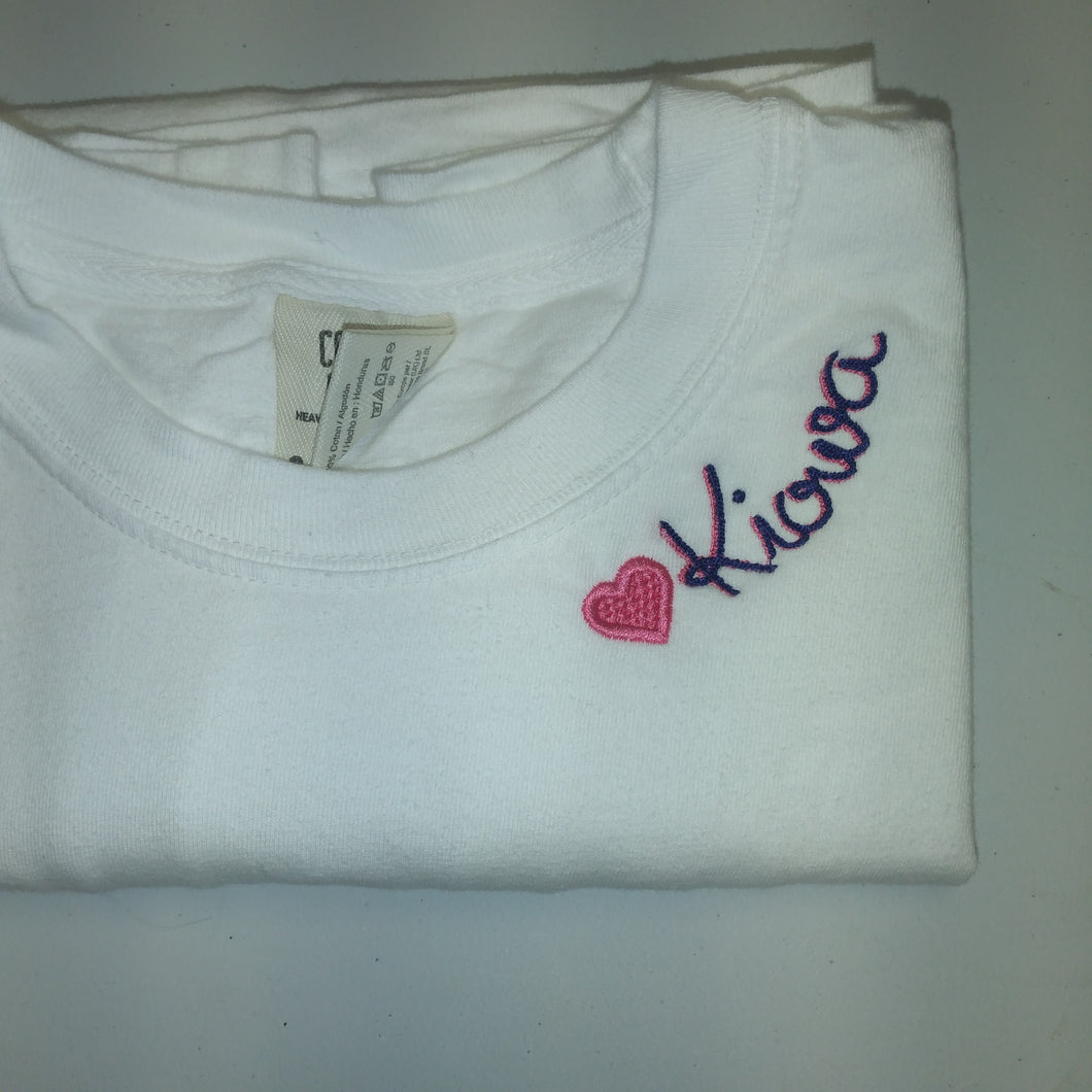 Embroidered Tshirt- Kiowa