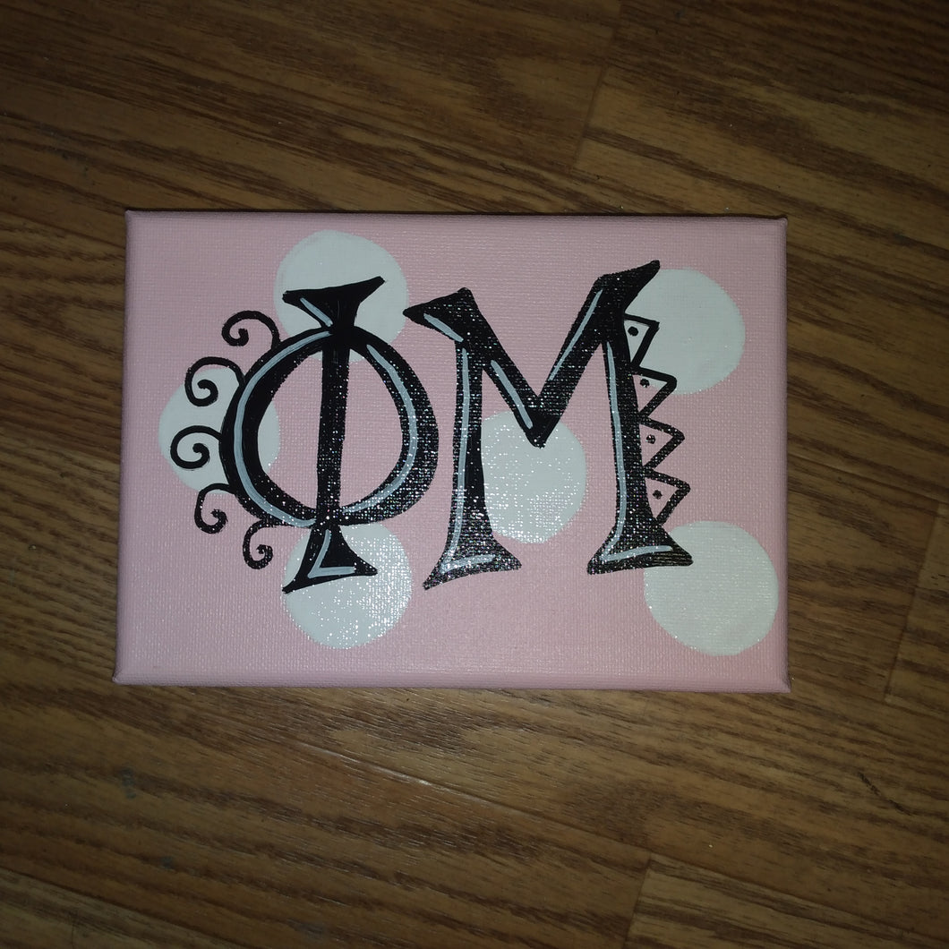 Letters Canvas - Phi Mu