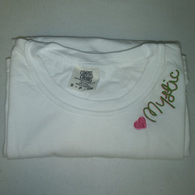 Embroidered Tshirt- Mystic