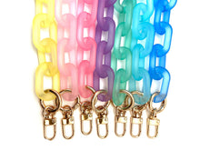 Frosted Acrylic Chain Purse Strap