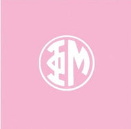 Circle Monogram Pillow- Phi Mu