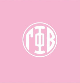 Circle Monogram Pillow- Gamma Phi Beta